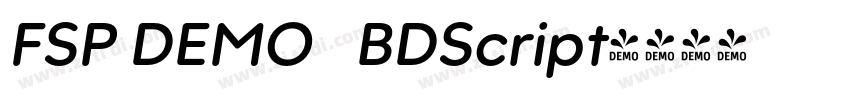 FSP DEMO   BDScript字体转换